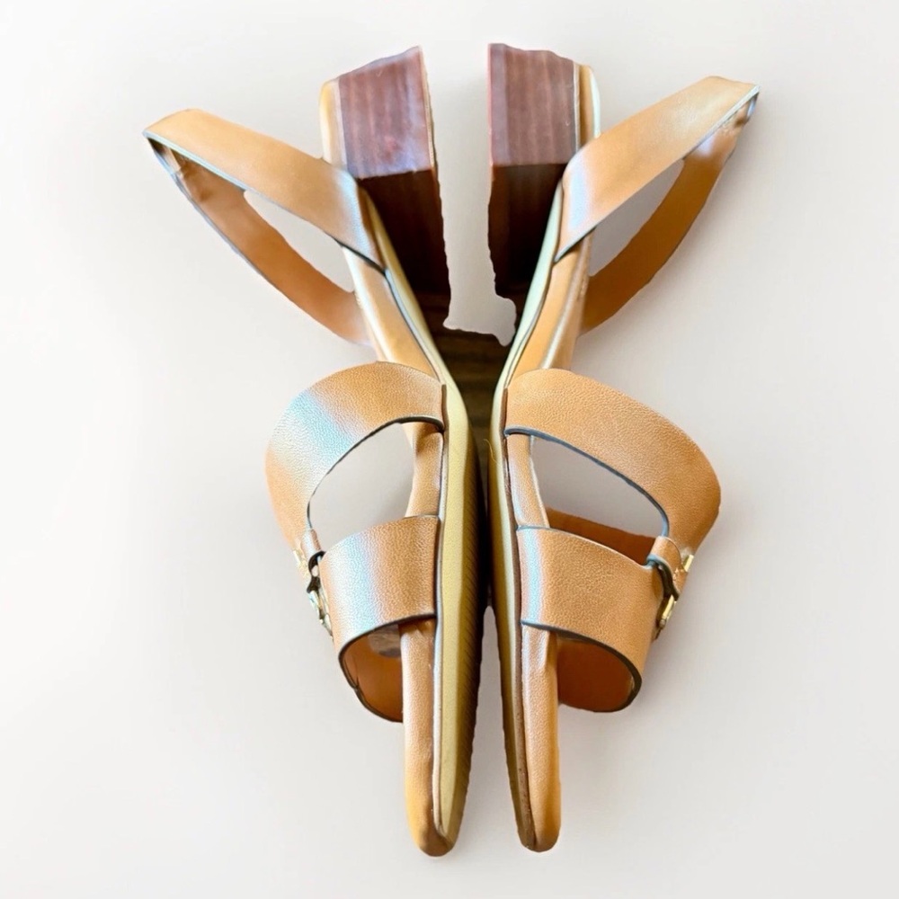 Aldo Flex JINANE Cut-Out Heel Slingback Sandals Open Toe Buckle Tan Size‎ 6.5 - Picture 4 of 11